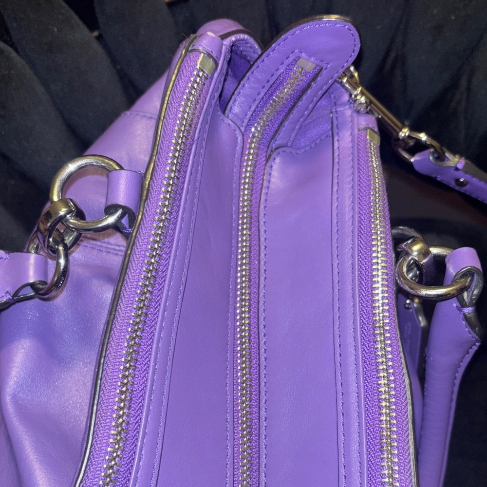Coach Vibrant Purple Satchel Bag - Picture 6 of 16